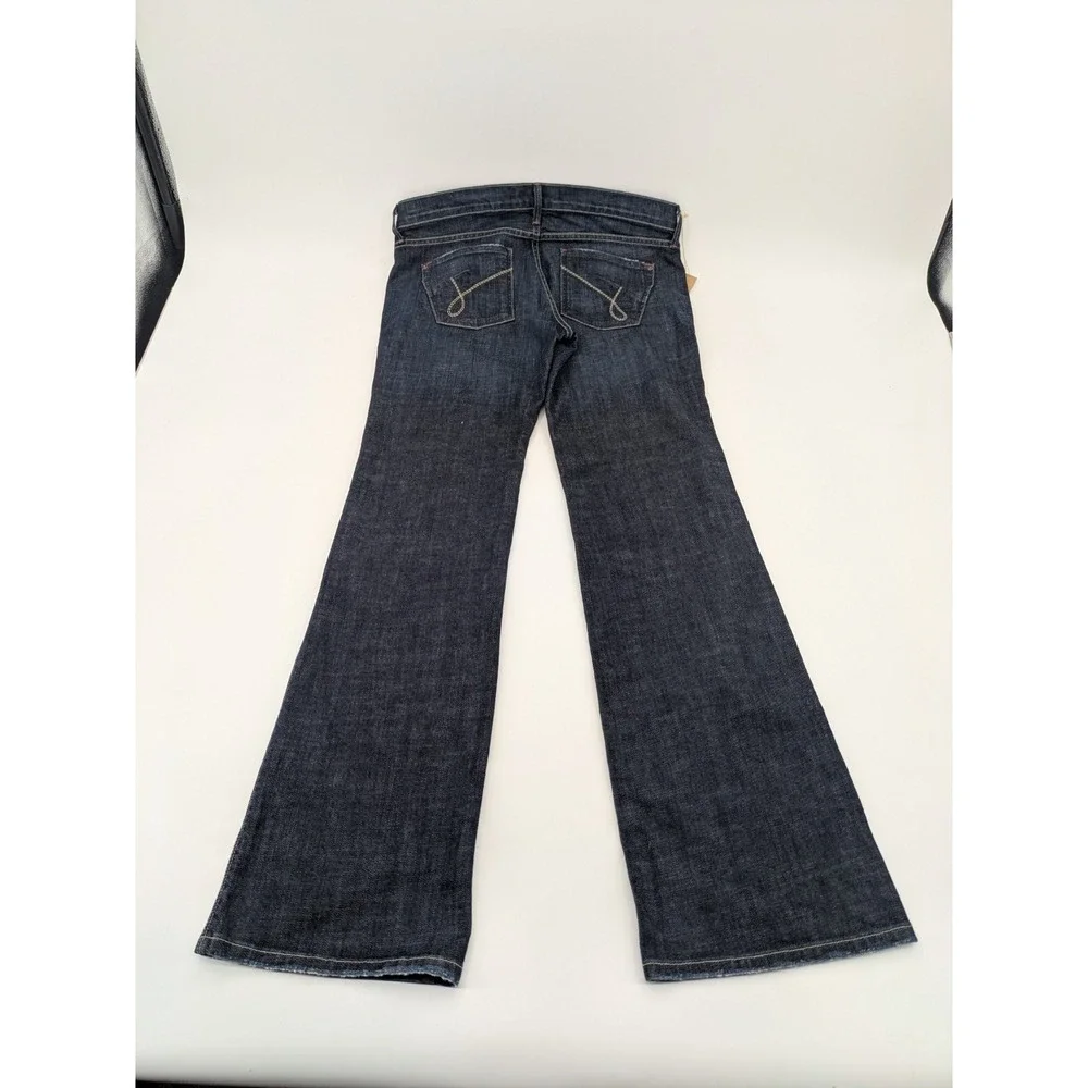 James Cured by Seun‎ Hitch Low-Rise Flare Jeans in Atlantic Wash USA Size 33 Y2K
